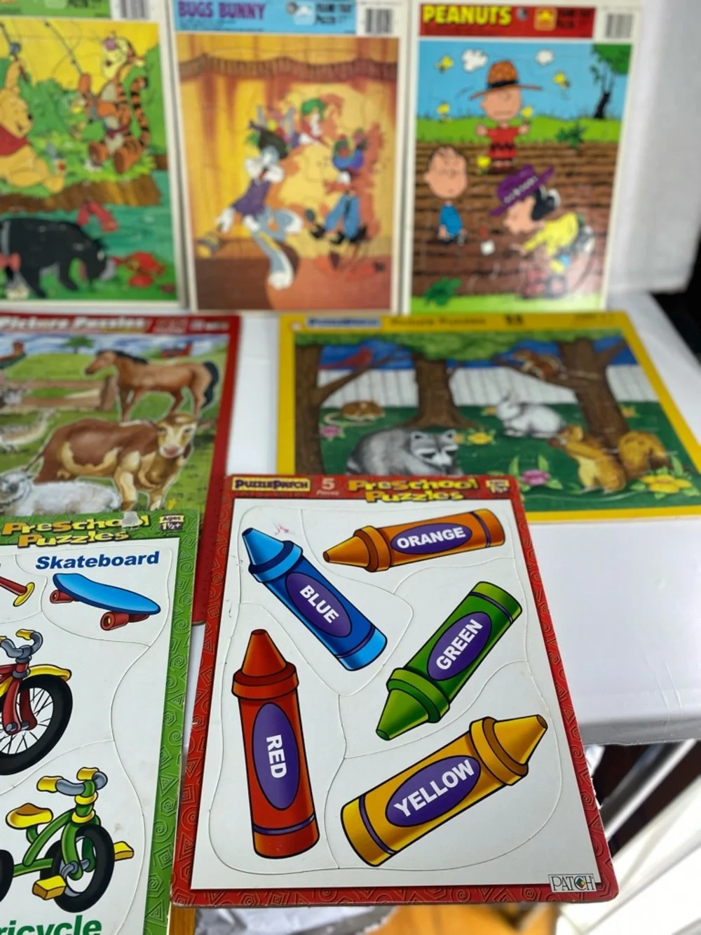 Vintage Assortment 13 Puzzle Variety Brands Puzzle Patch Golden Disney Playskool